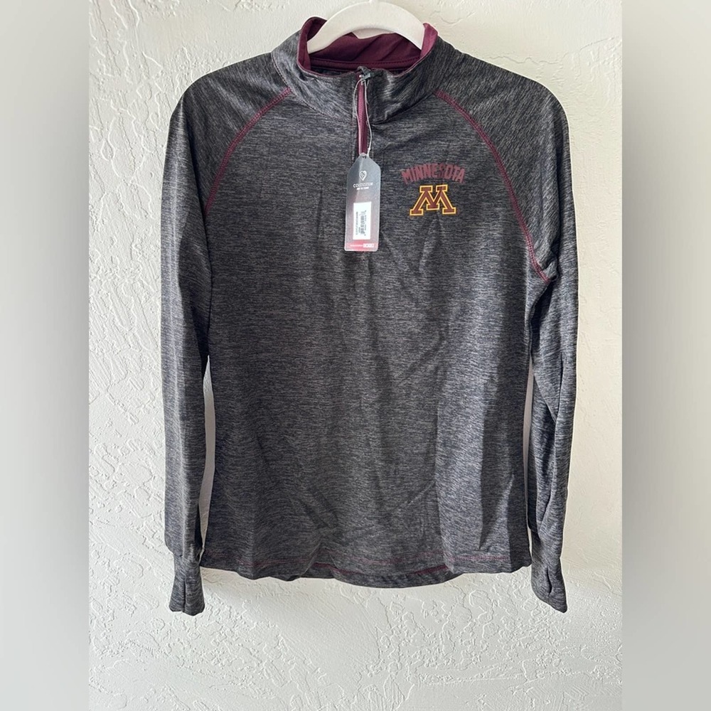 MINNESOTA GOPHERS | Women’s Bikram 1/4 Zip Long Sleeve Jacket Pullover NEW XL
